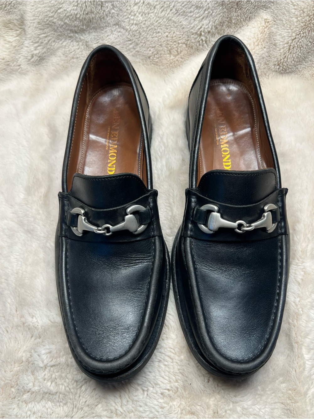 Allen Edmonds Arezzo loafers in black leather 8 D